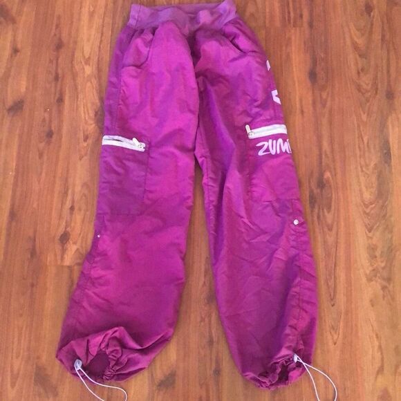 Zumba ￼ Purple, fuchsia, baggy fitness pants size XS - Picture 1 of 4